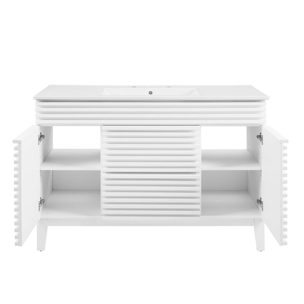 Render 48" Single Sink Bathroom Vanity. Picture 6