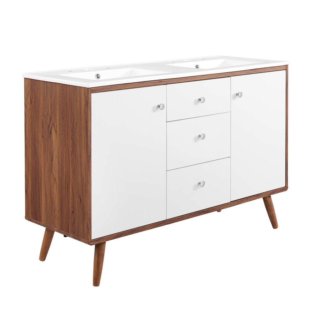 Transmit 48" Double Sink Bathroom Vanity. Picture 1