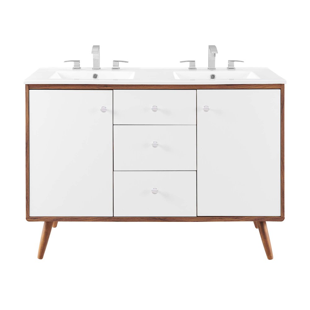 Transmit 48" Double Sink Bathroom Vanity. Picture 4