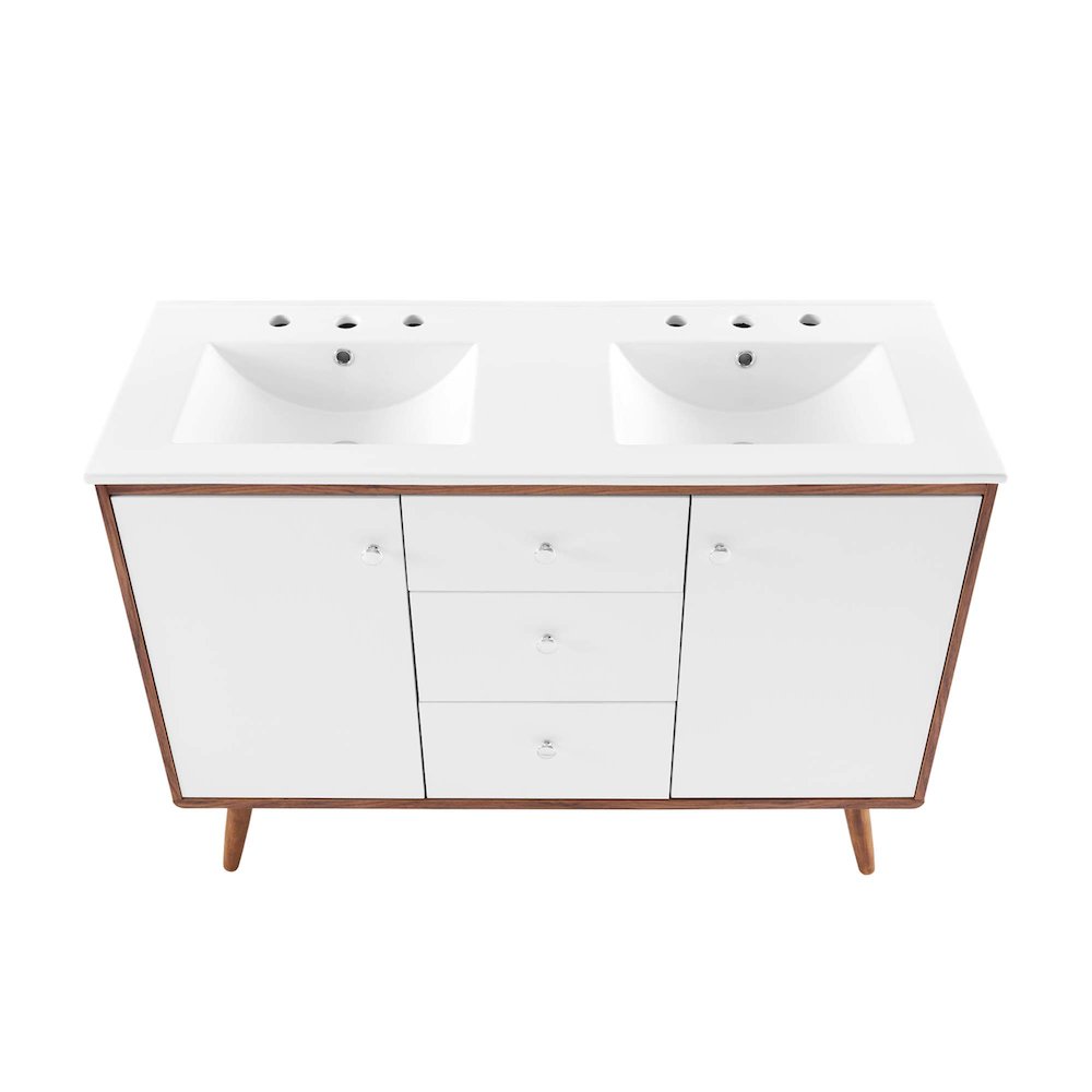 Transmit 48" Double Sink Bathroom Vanity. Picture 6