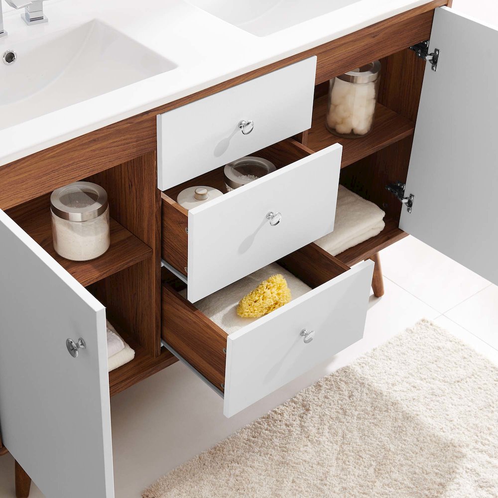 Transmit 48" Double Sink Bathroom Vanity. Picture 10