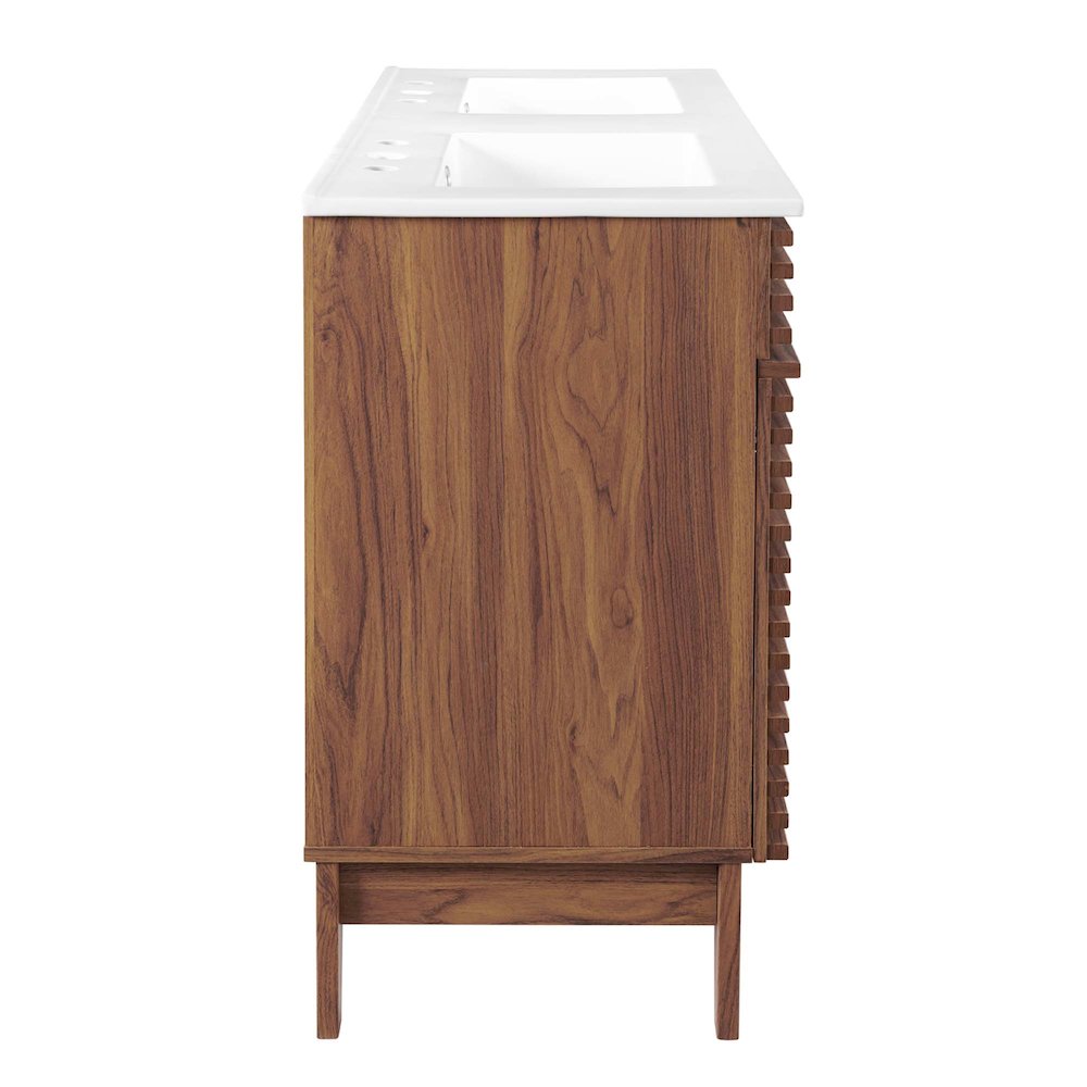 Render 48" Double Sink Bathroom Vanity. Picture 2