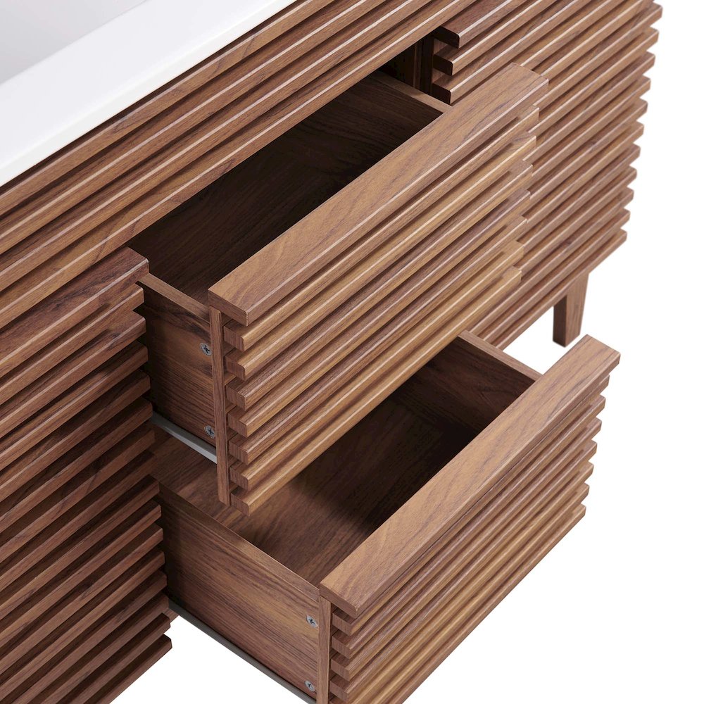 Render 48" Double Sink Bathroom Vanity. Picture 9