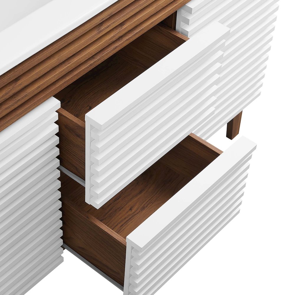 Render 48" Double Sink Bathroom Vanity. Picture 8
