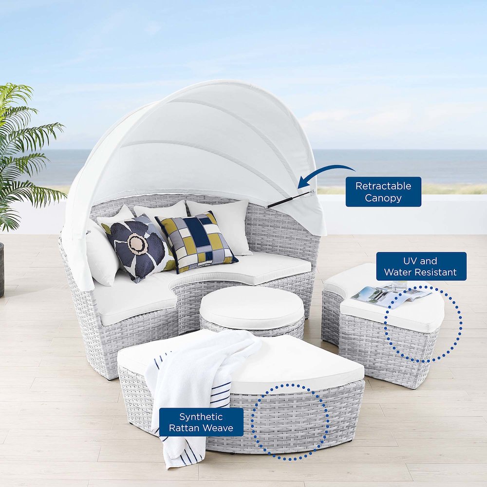 Scottsdale Canopy Outdoor Patio Daybed. Picture 9