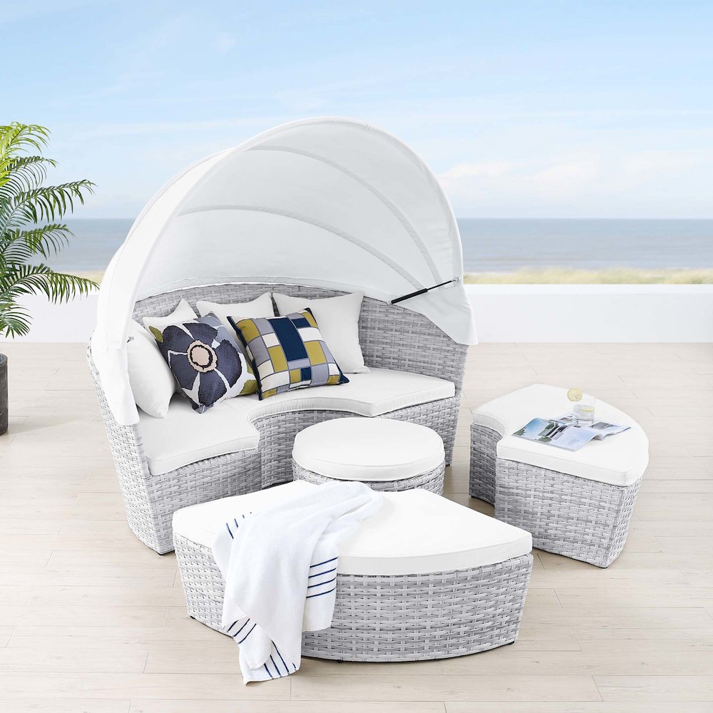 Scottsdale Canopy Outdoor Patio Daybed. Picture 7