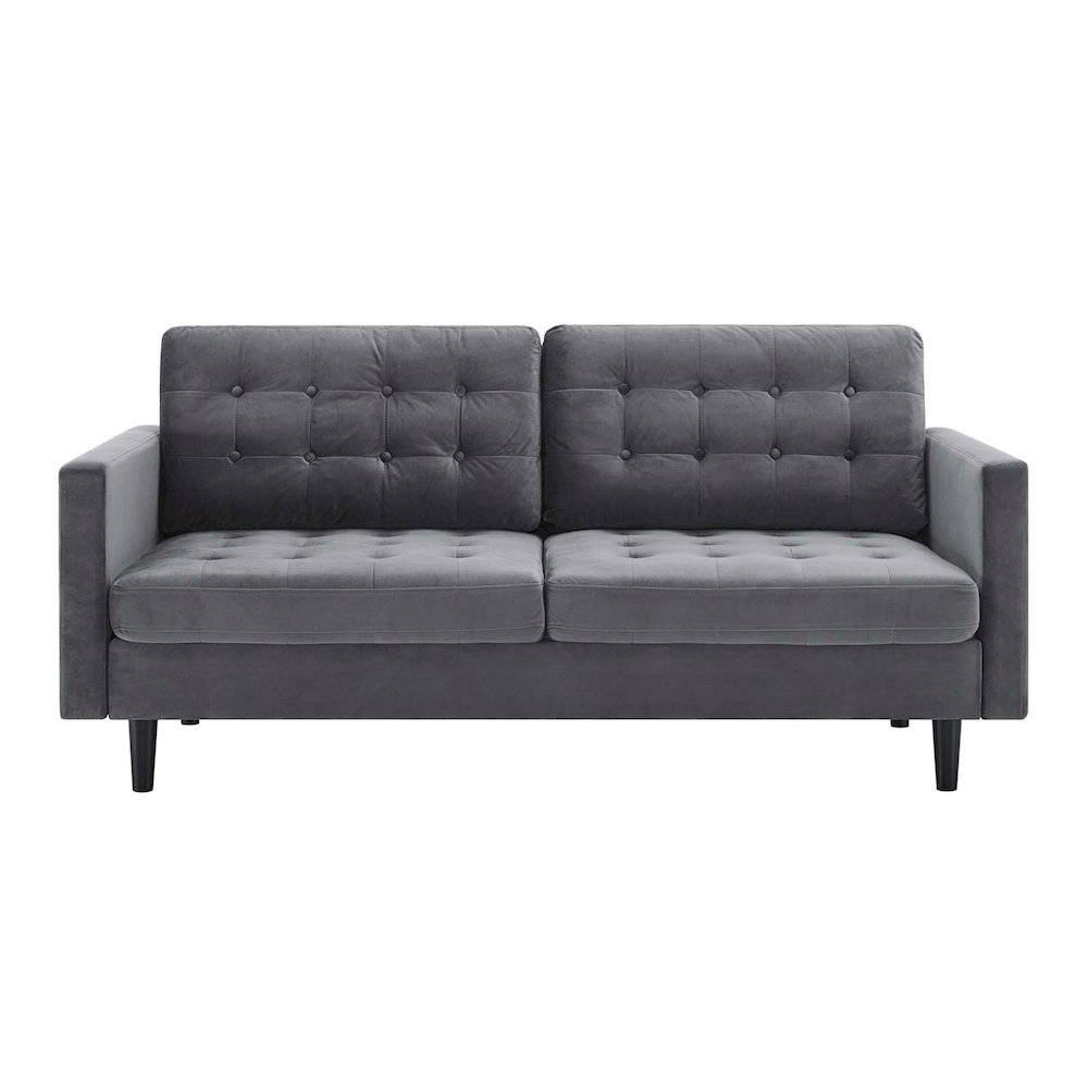 Exalt Tufted Performance Velvet Sofa. Picture 4