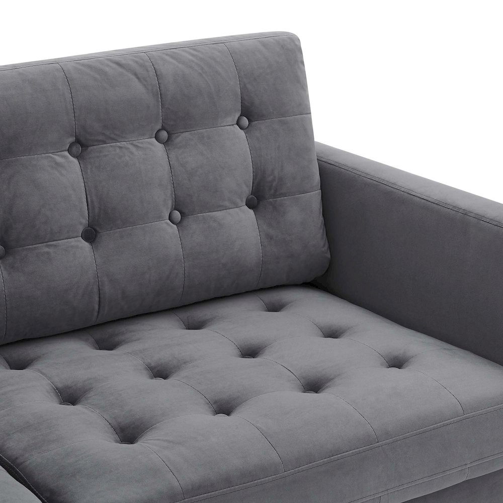 Exalt Tufted Performance Velvet Sofa. Picture 6