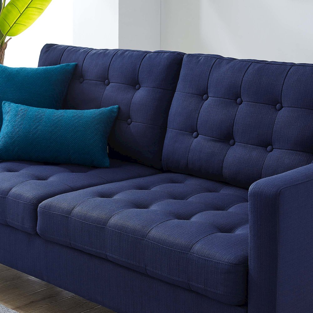 Exalt Tufted Fabric Sofa. Picture 8