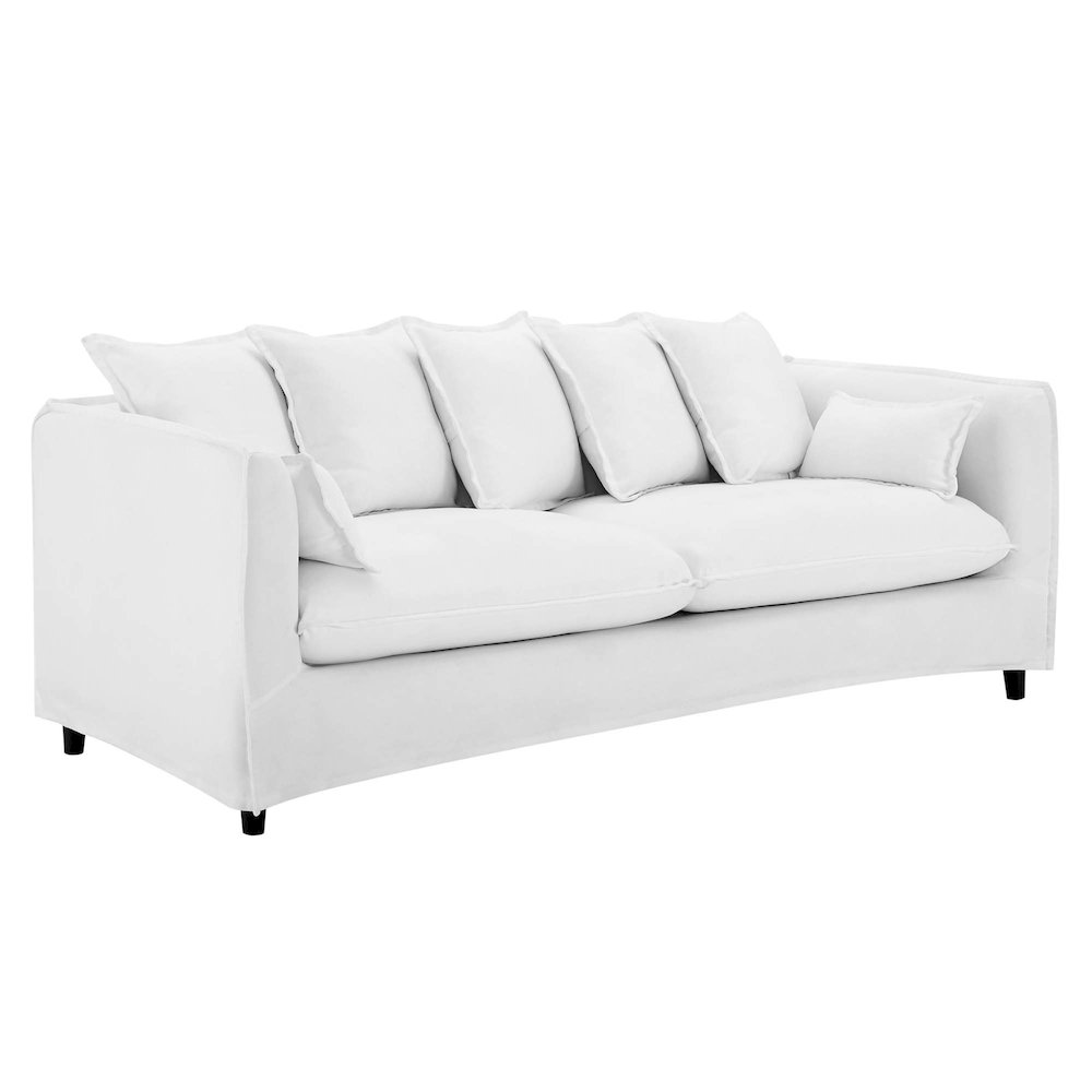 Avalon Slipcover Fabric Sofa. Picture 1