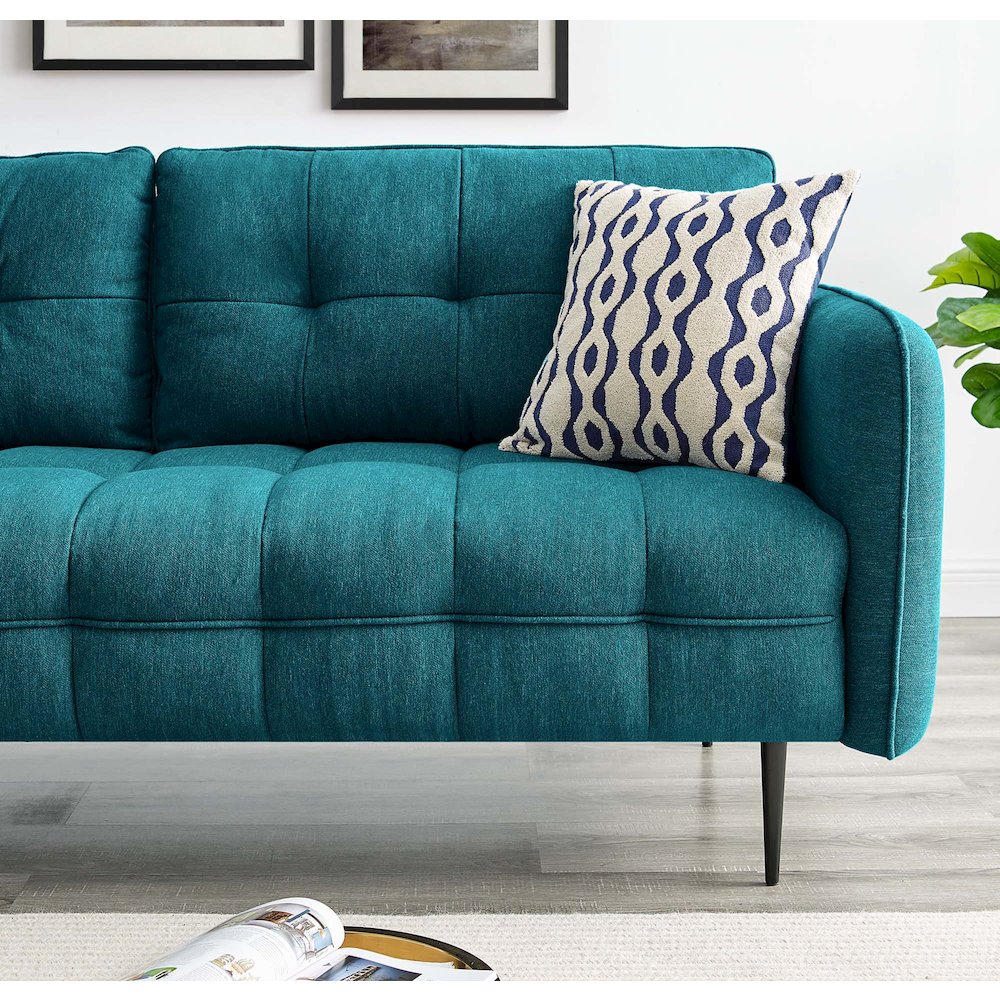 Cameron Tufted Fabric Sofa. Picture 9