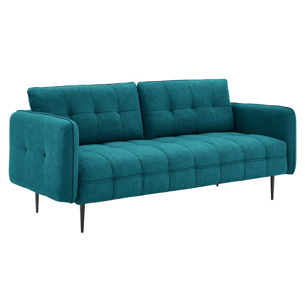 Cameron Tufted Fabric Sofa. Picture 1