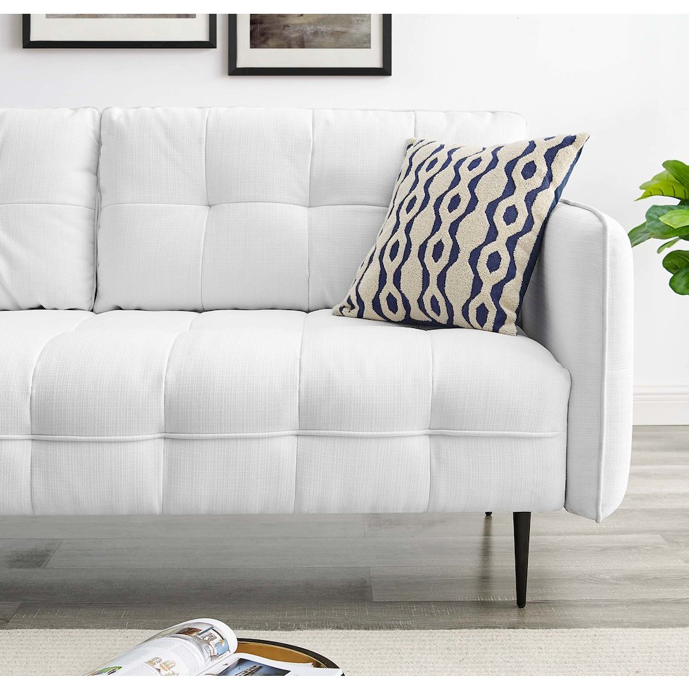 Cameron Tufted Fabric Sofa. Picture 10