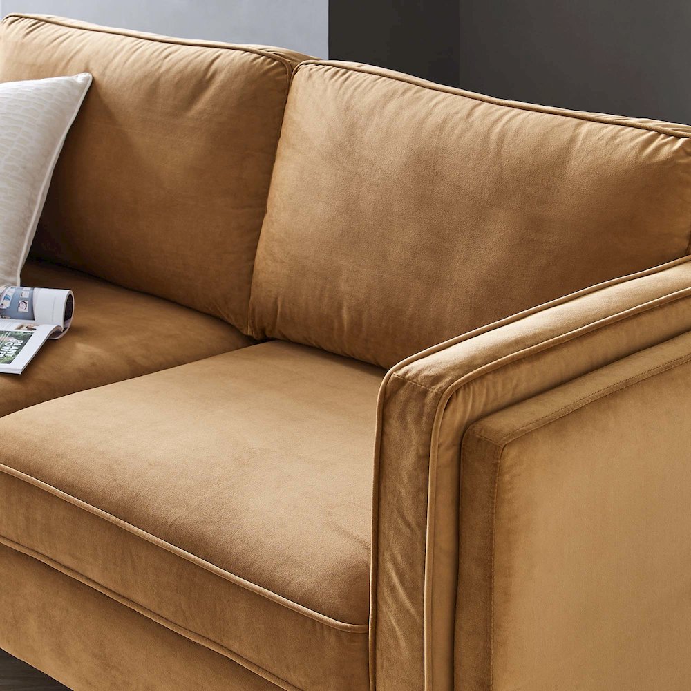 Kaiya Performance Velvet Sofa. Picture 10