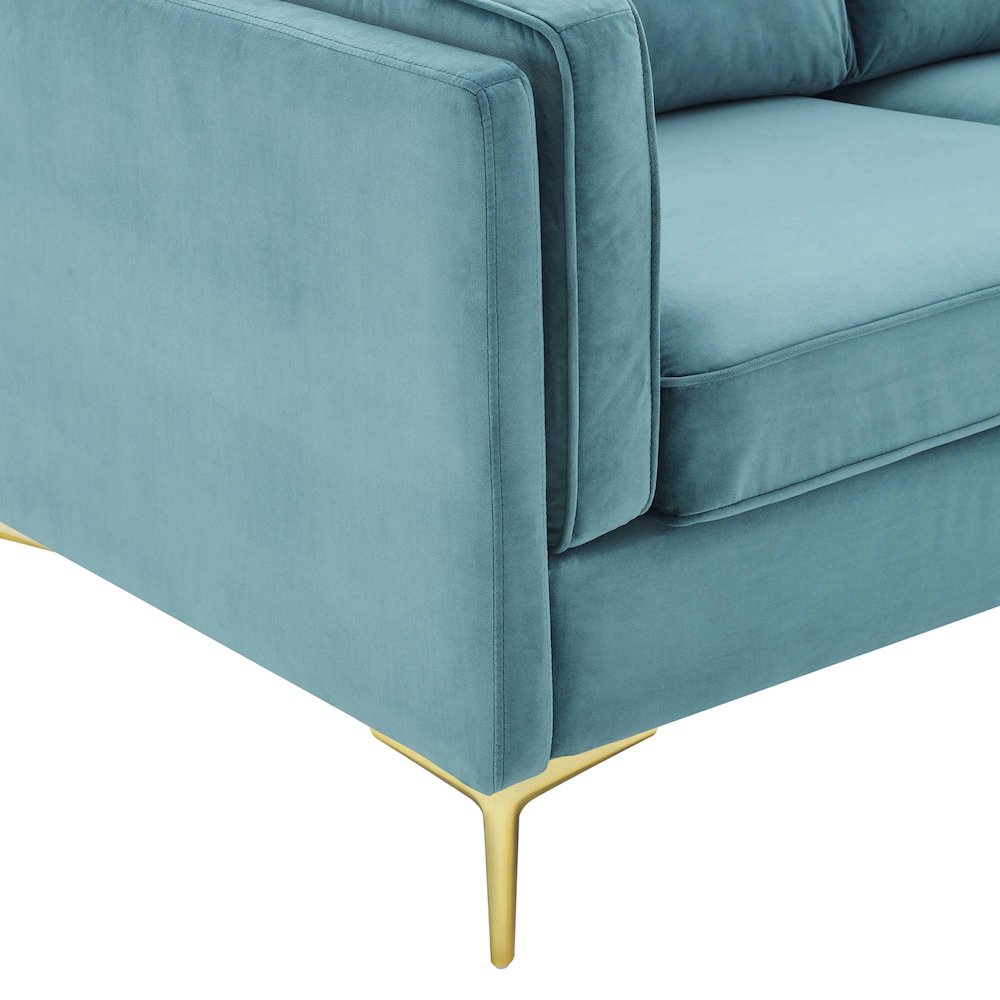 Kaiya Performance Velvet Sofa. Picture 4