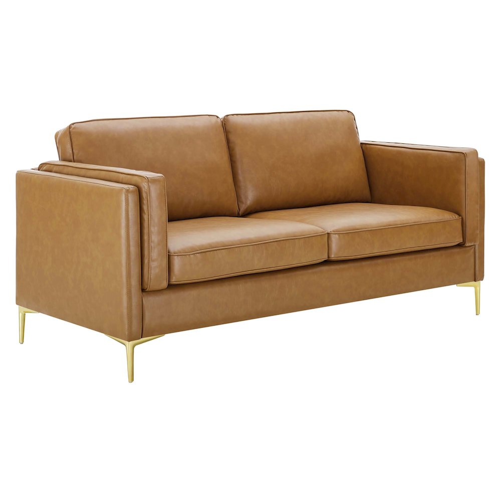 Kaiya Vegan Leather Sofa. Picture 1