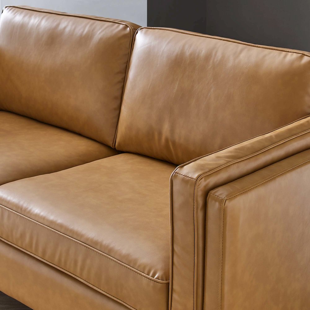 Kaiya Vegan Leather Sofa. Picture 10