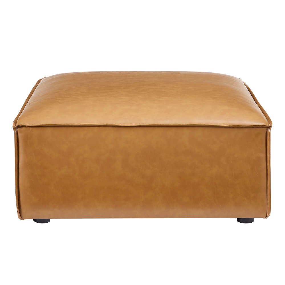 Restore Vegan Leather Ottoman. Picture 2