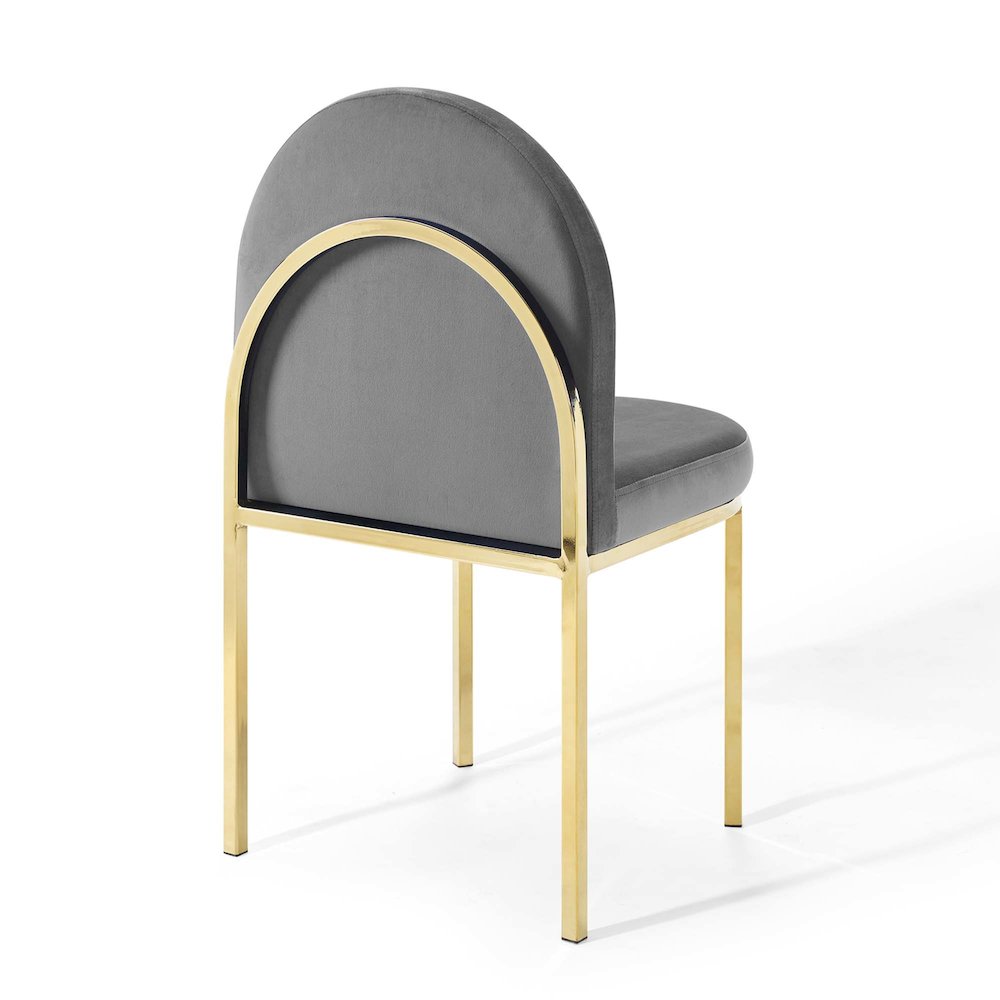 Isla Performance Velvet Dining Side Chair Set of 2. Picture 5