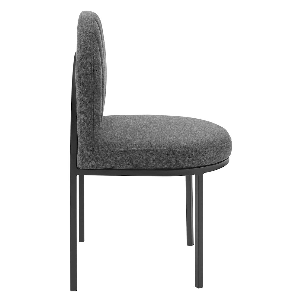 Isla Upholstered Fabric Dining Side Chair Set of 2. Picture 3