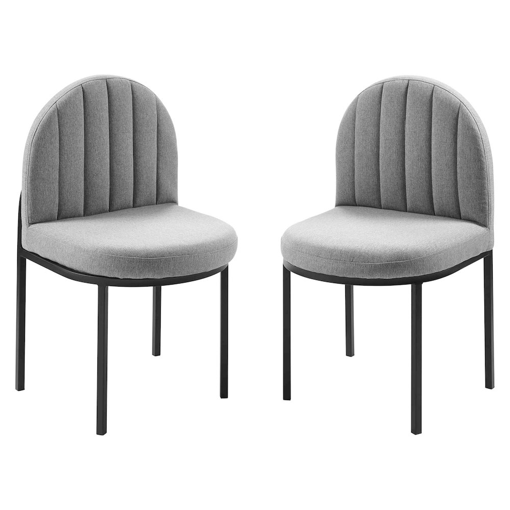 Isla Upholstered Fabric Dining Side Chair Set of 2. Picture 1