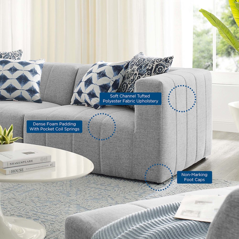 Bartlett 2-Piece Upholstered Fabric Loveseat. Picture 8