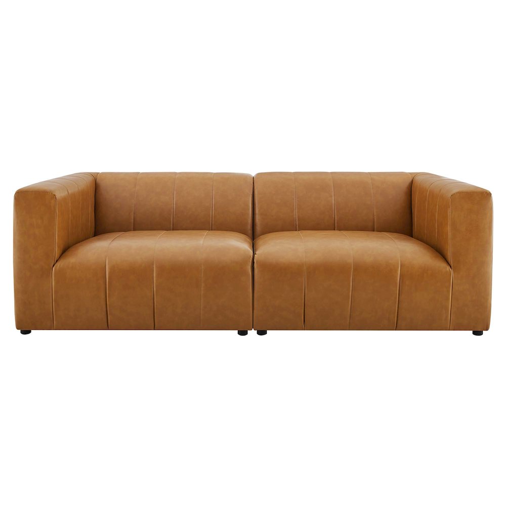 Bartlett 2-Piece Vegan Leather Loveseat. Picture 1