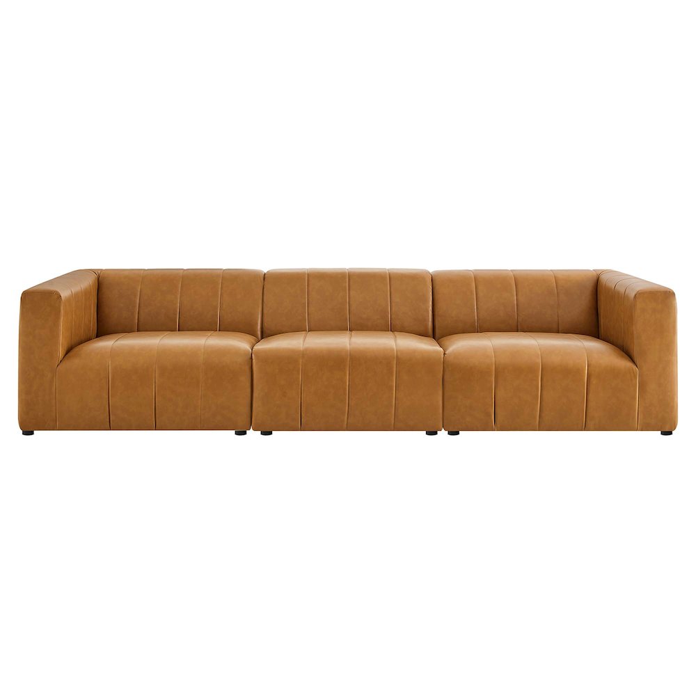 Bartlett 3-Piece Vegan Leather Sofa. Picture 1