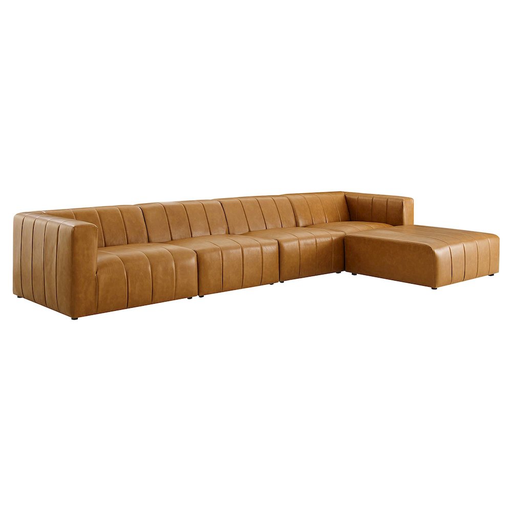 Bartlett 5-Piece Vegan Leather Sectional Sofa. Picture 1