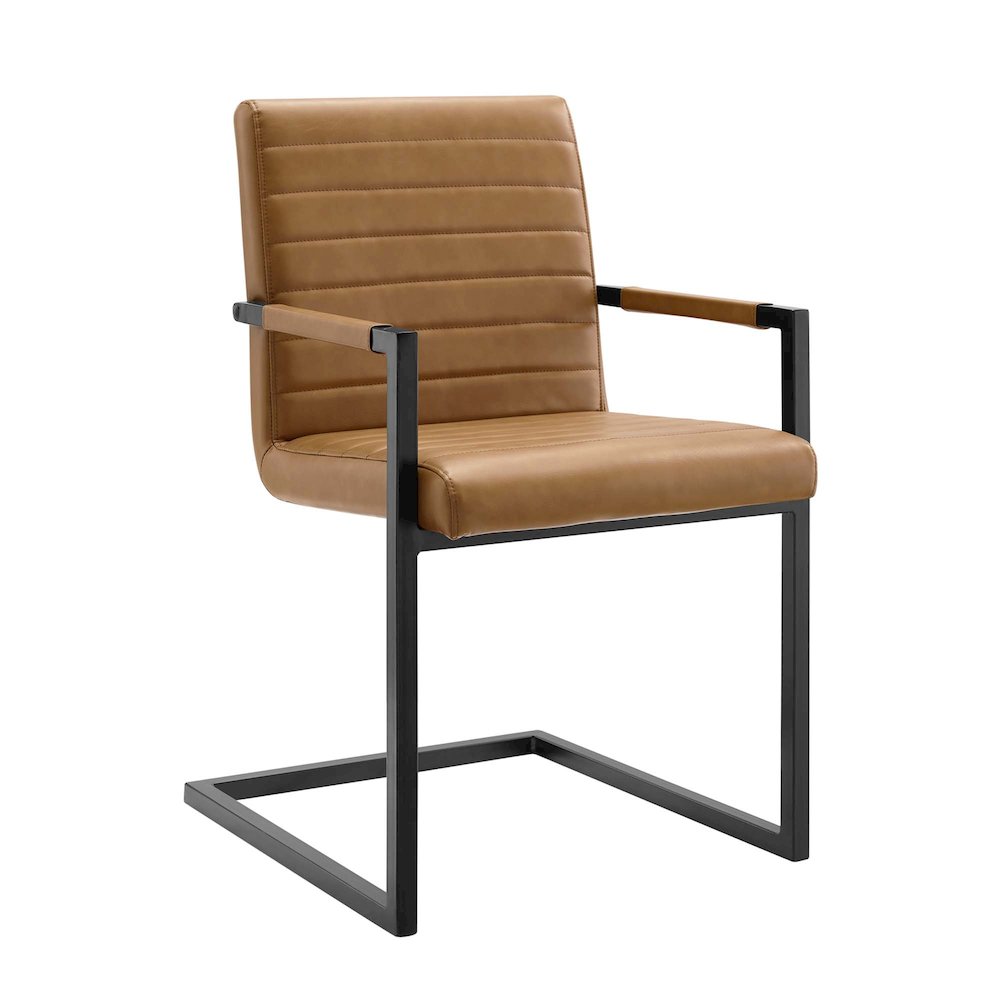 Savoy Vegan Leather Dining Chairs Set of 2. Picture 3