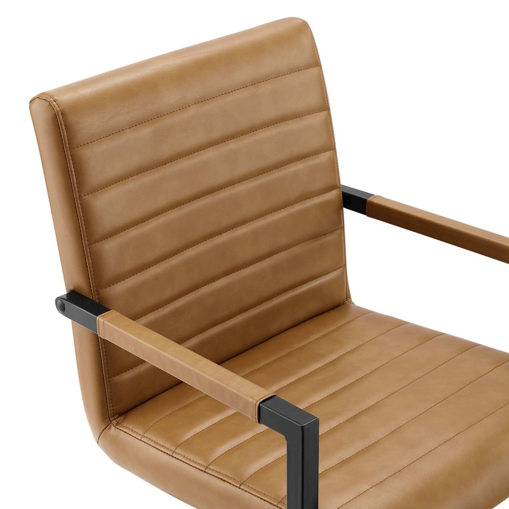 Savoy Vegan Leather Dining Chairs Set of 2. Picture 4