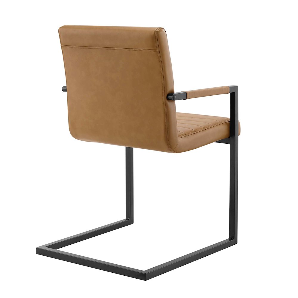 Savoy Vegan Leather Dining Chairs Set of 2. Picture 6