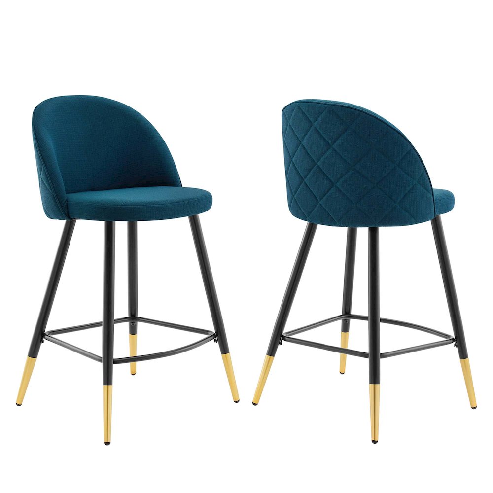 Cordial Fabric Counter Stools Set of 2. Picture 1