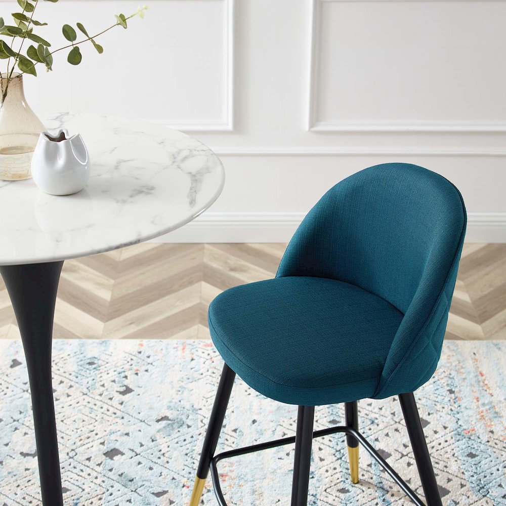 Cordial Fabric Counter Stools Set of 2. Picture 9