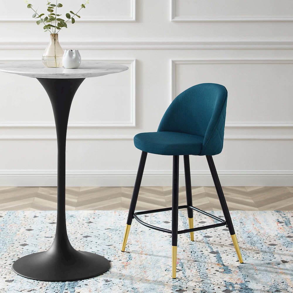 Cordial Fabric Counter Stools Set of 2. Picture 8