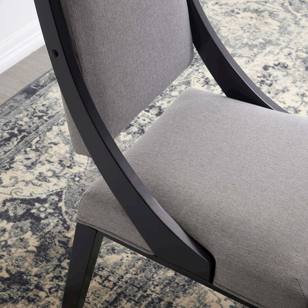 Cambridge Upholstered Fabric Dining Chairs Set of 2. Picture 8