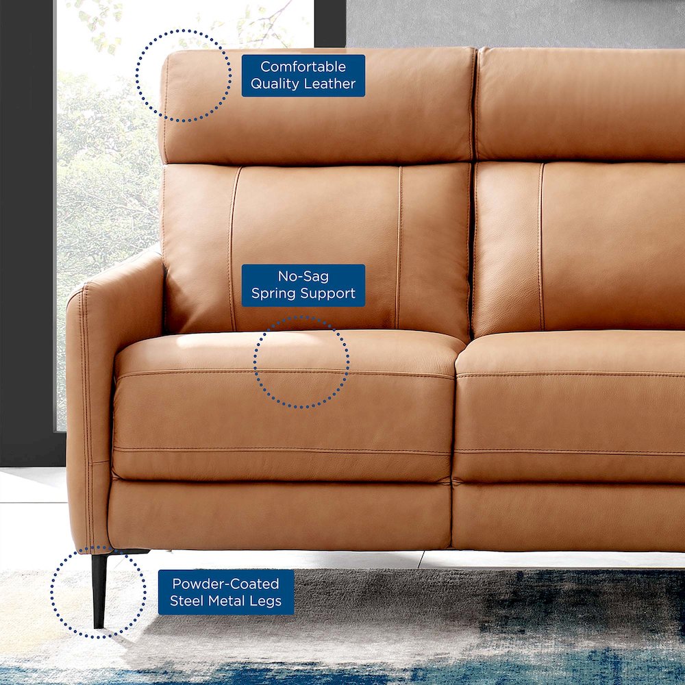 Huxley Leather Sofa. Picture 7