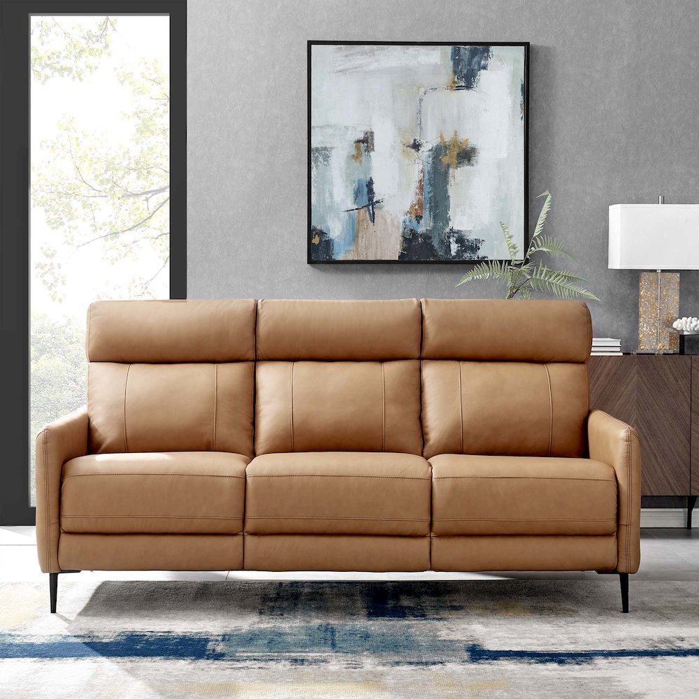 Huxley Leather Sofa. Picture 9