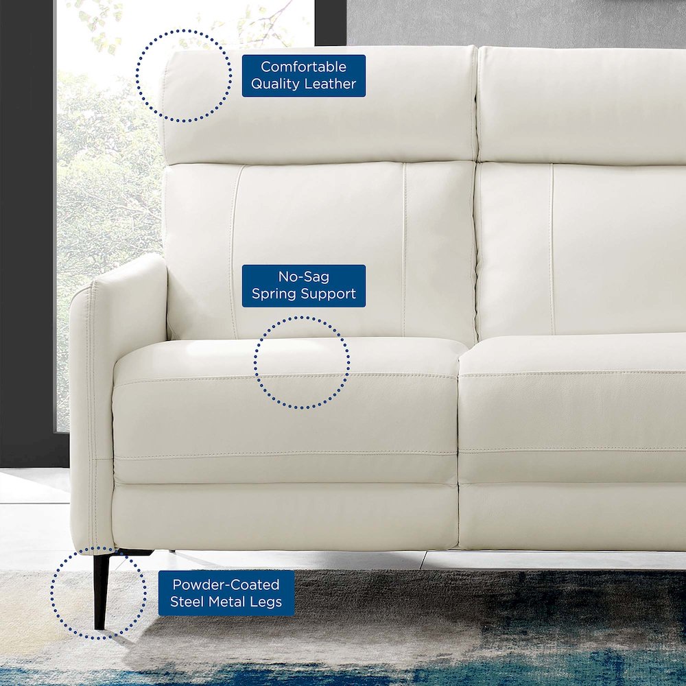 Huxley Leather Sofa. Picture 7