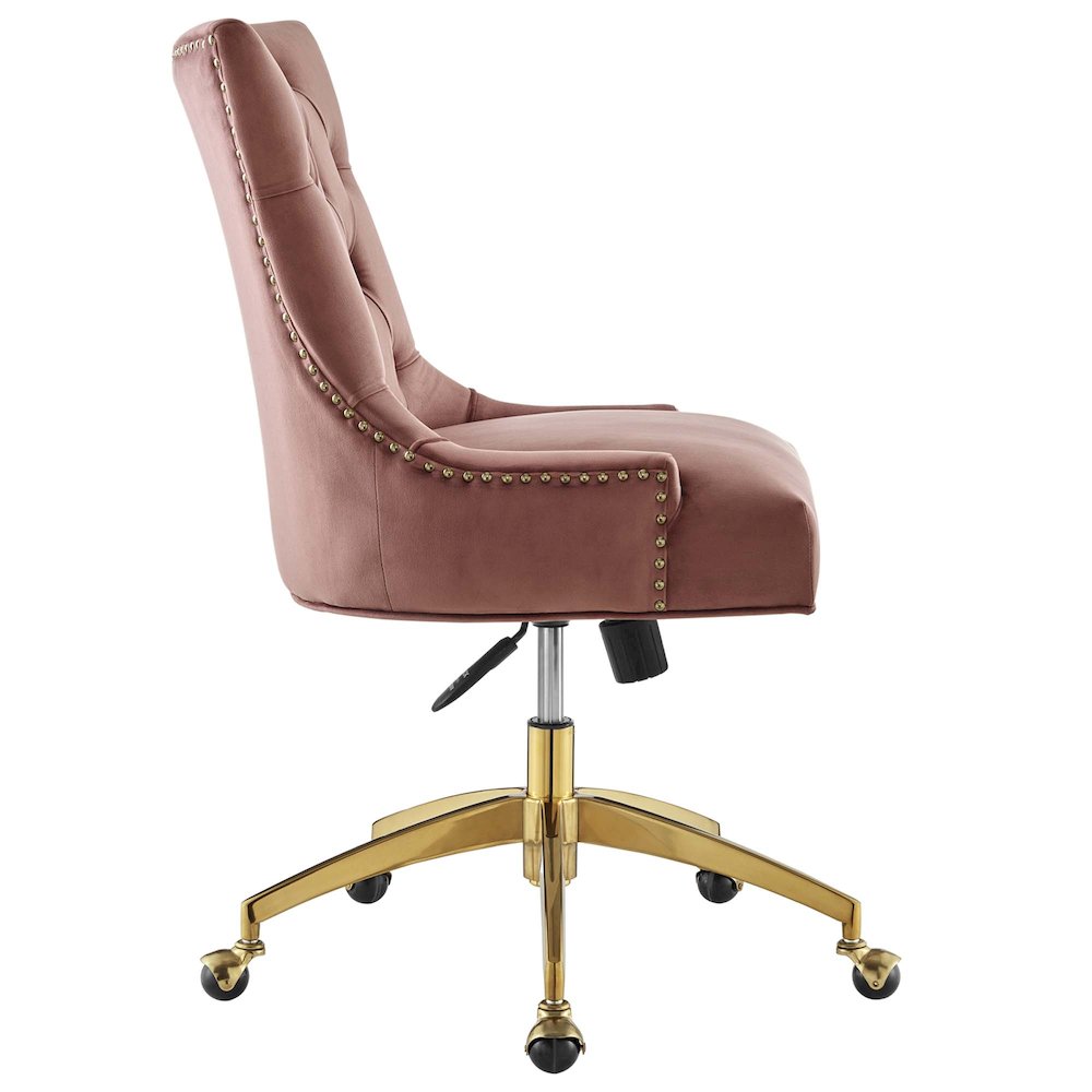 Regent Tufted Performance Velvet Office Chair. Picture 2