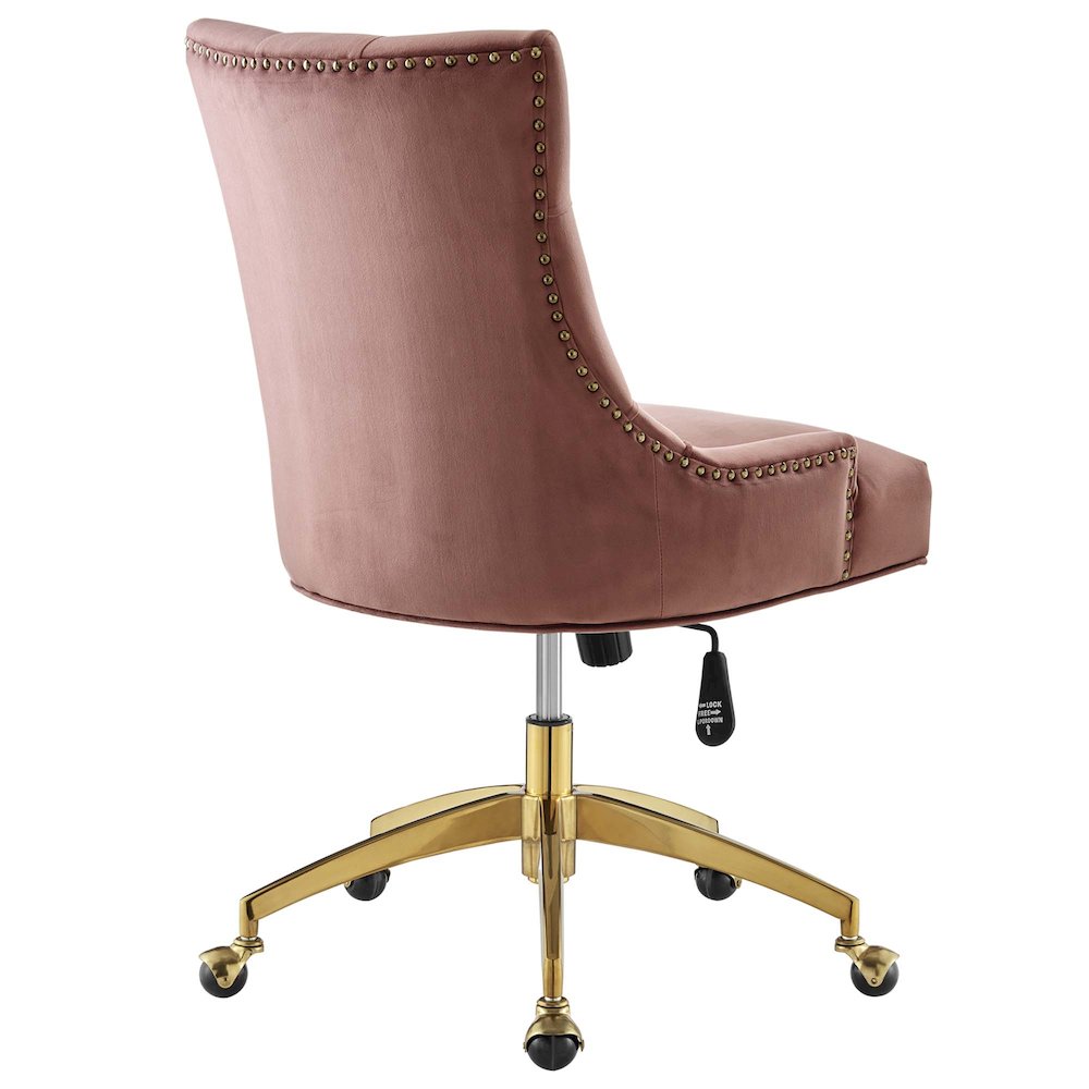 Regent Tufted Performance Velvet Office Chair. Picture 3