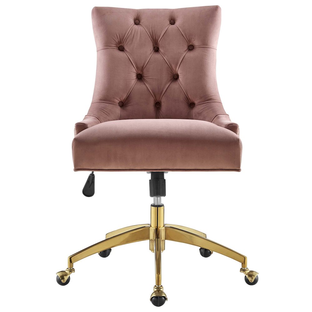 Regent Tufted Performance Velvet Office Chair. Picture 4