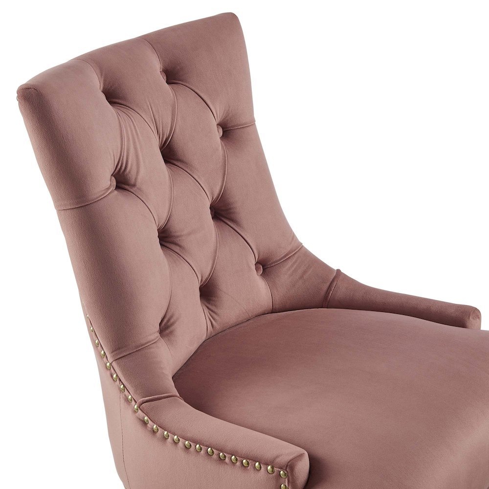 Regent Tufted Performance Velvet Office Chair. Picture 6