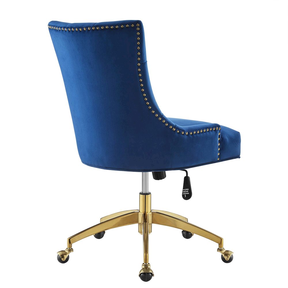 Regent Tufted Performance Velvet Office Chair. Picture 3