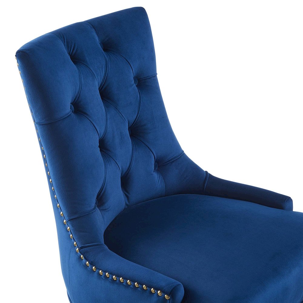 Regent Tufted Performance Velvet Office Chair. Picture 6