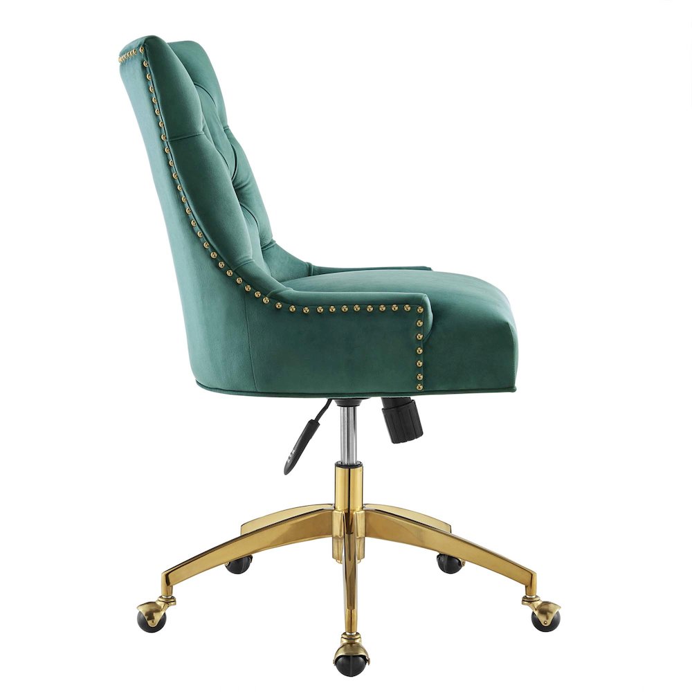 Regent Tufted Performance Velvet Office Chair. Picture 2