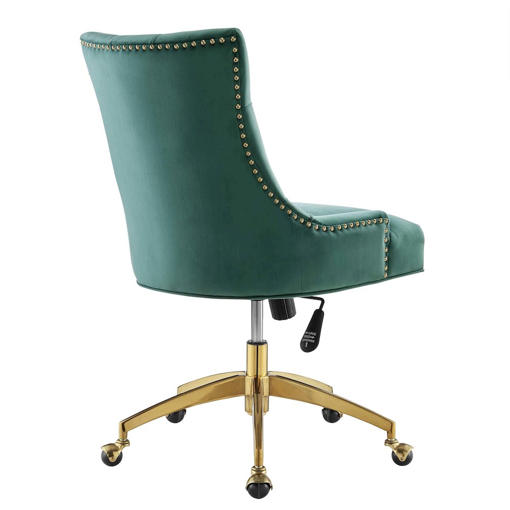 Regent Tufted Performance Velvet Office Chair. Picture 3
