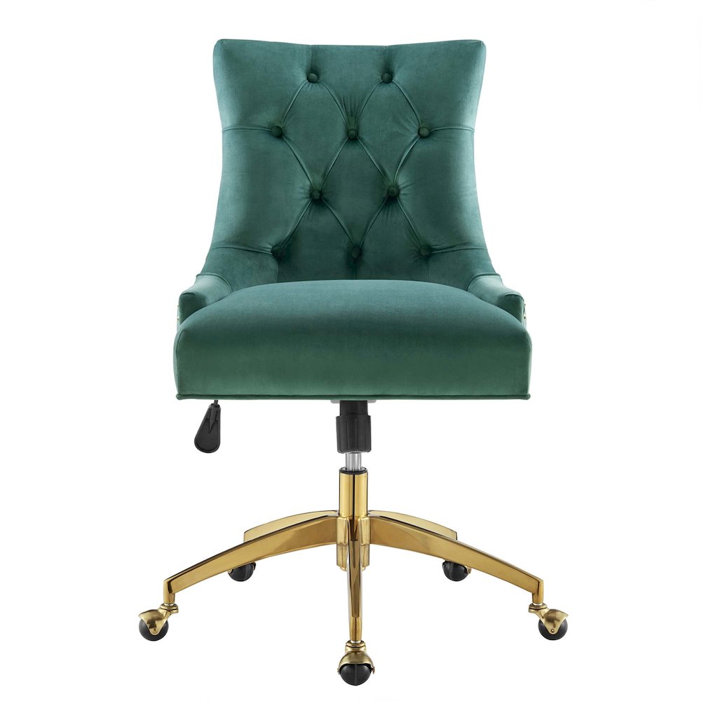 Regent Tufted Performance Velvet Office Chair. Picture 4