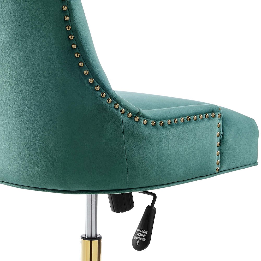 Regent Tufted Performance Velvet Office Chair. Picture 5