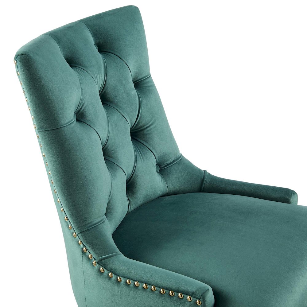 Regent Tufted Performance Velvet Office Chair. Picture 6